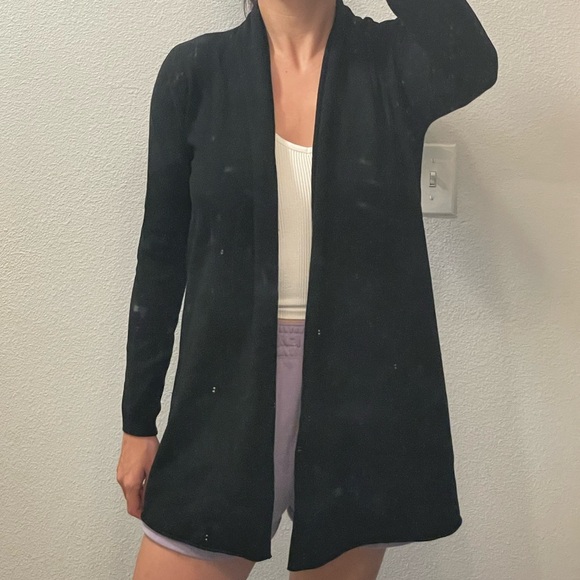 Local European Black Cardigan Sweater - Picture 1 of 1